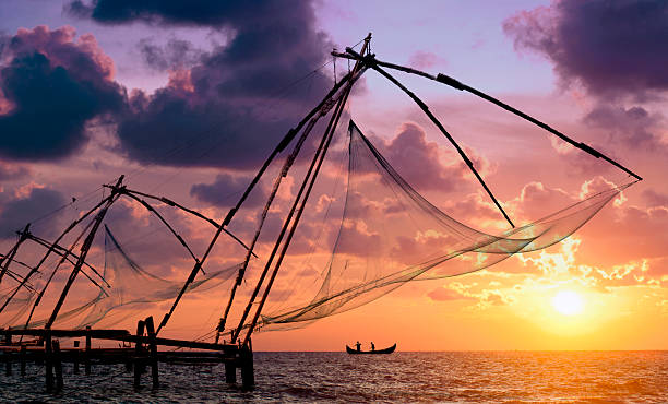 Kochi Chinese fishing nets at sunset